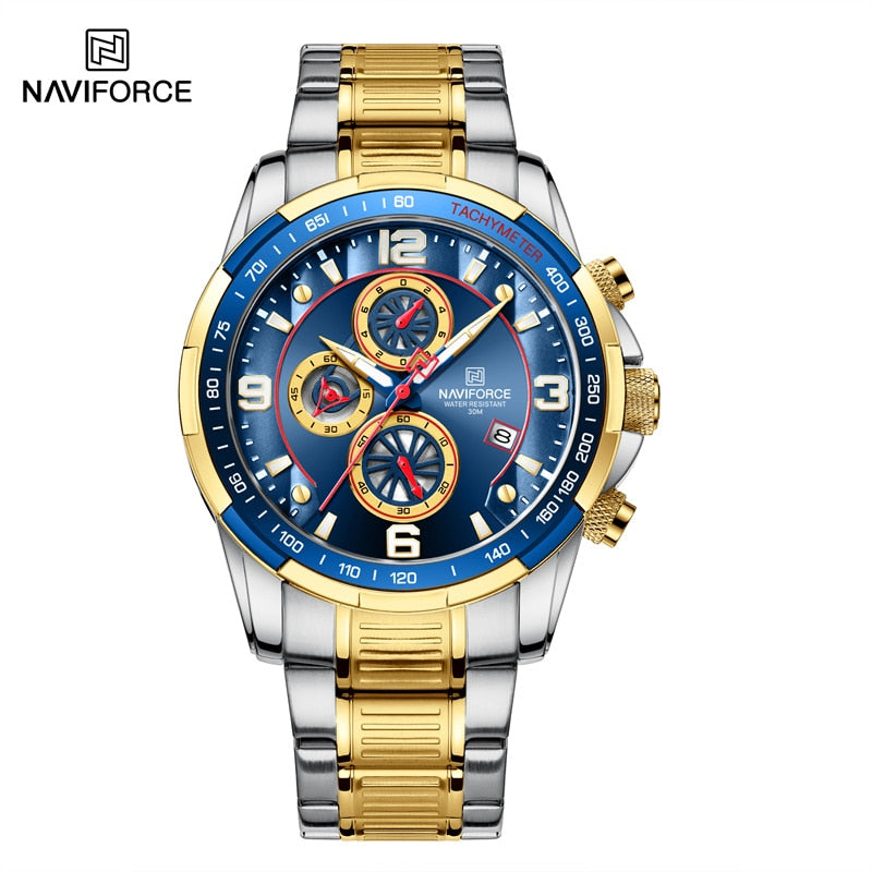 NAVIFORCE Temperament  Luxury   Multifunction Luminous Quartz