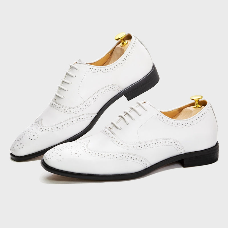 ParGrace  Genuine Leather Calfskin Lace-up Oxfords Brogue
