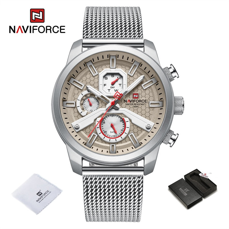 NAVIFORCE  Watches Top Brand Luxury Casual Quartz Watch  Waterproof Clock Luminous