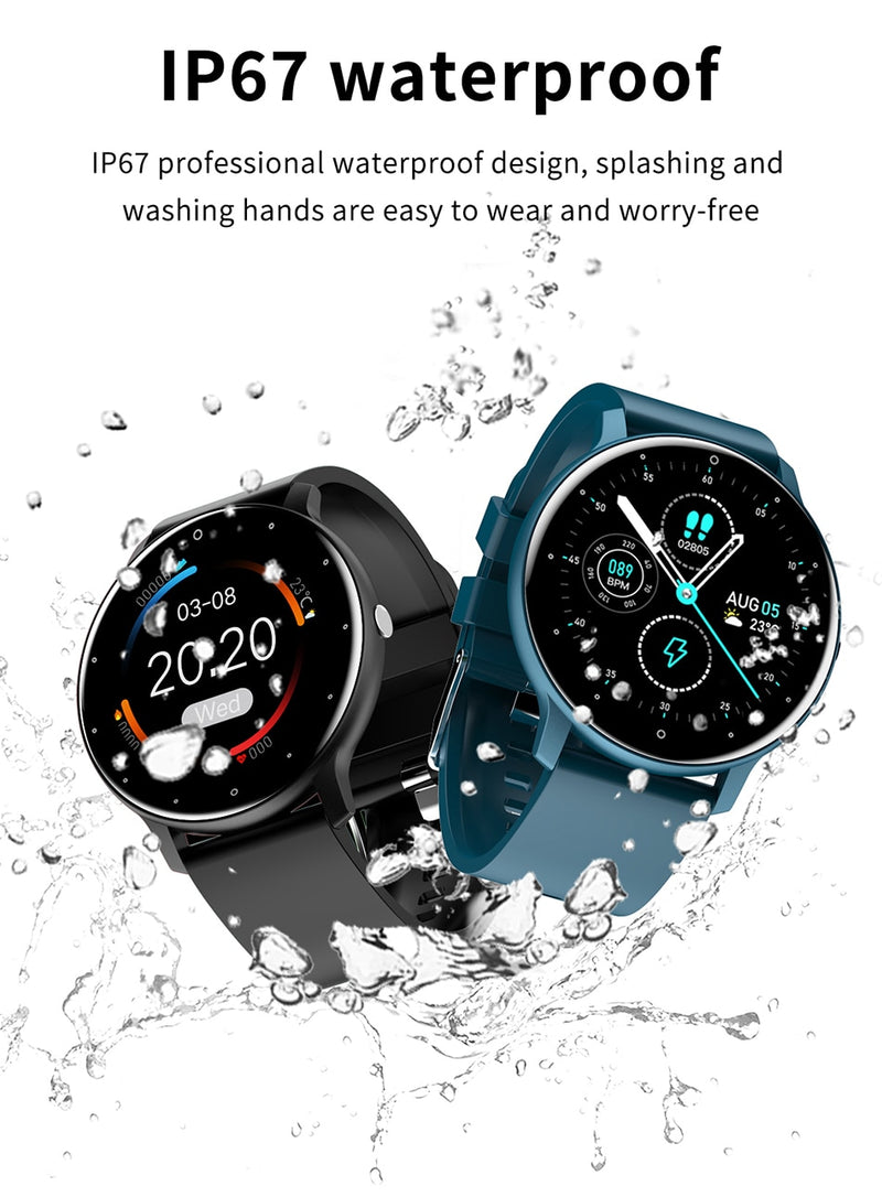 Smart Watch Full Touch Screen Sport Fitness  IP67 Waterproof Bluetooth For Android IOS