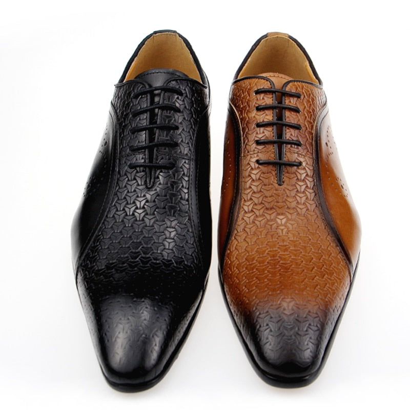 High Quality Footwear Classic Side Carving Shoes for Men