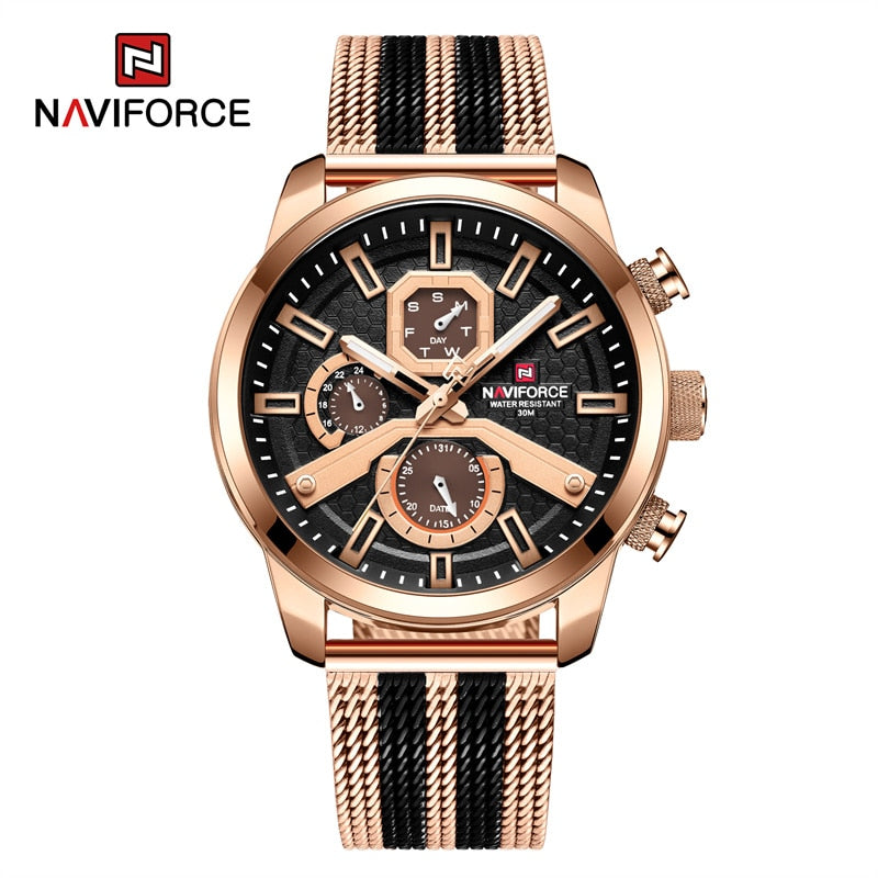 NAVIFORCE  Watches Top Brand Luxury Casual Quartz Watch  Waterproof Clock Luminous