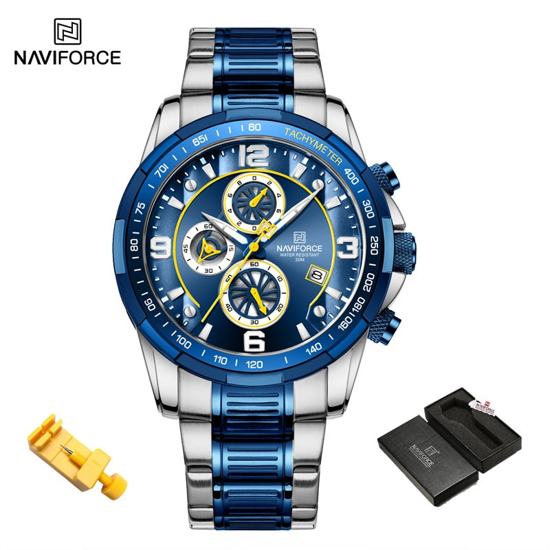 NAVIFORCE Temperament  Luxury   Multifunction Luminous Quartz