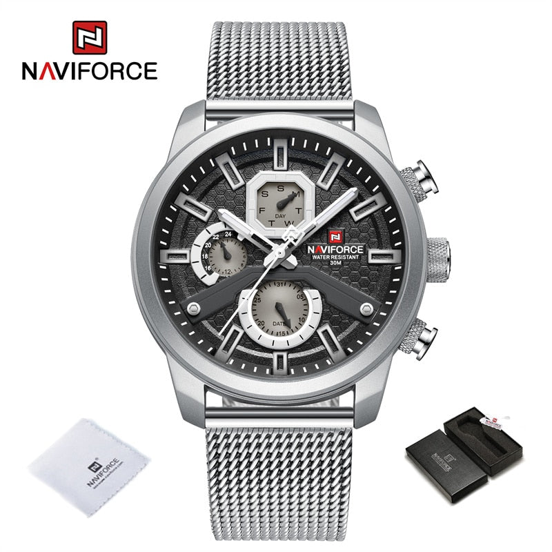 NAVIFORCE  Watches Top Brand Luxury Casual Quartz Watch  Waterproof Clock Luminous