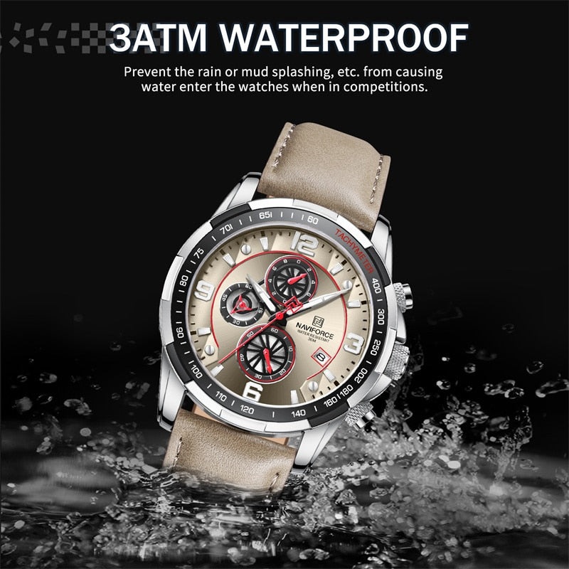 NAVIFORCE Watch For Men Multifunction Sport Waterproof  Quartz
