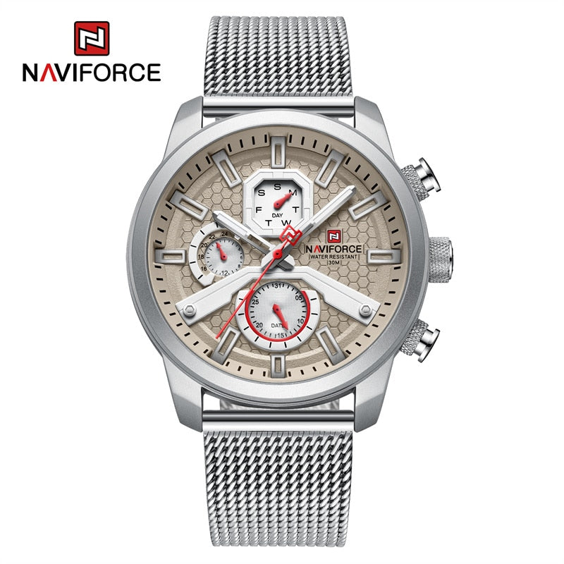 NAVIFORCE  Watches Top Brand Luxury Casual Quartz Watch  Waterproof Clock Luminous