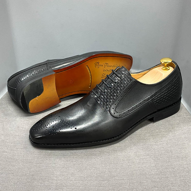 Paulindrix Genuine Leather Oxford Shoes For Office & Business