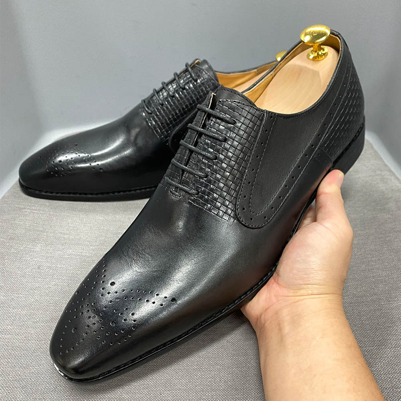 Paulindrix Genuine Leather Oxford Shoes For Office & Business
