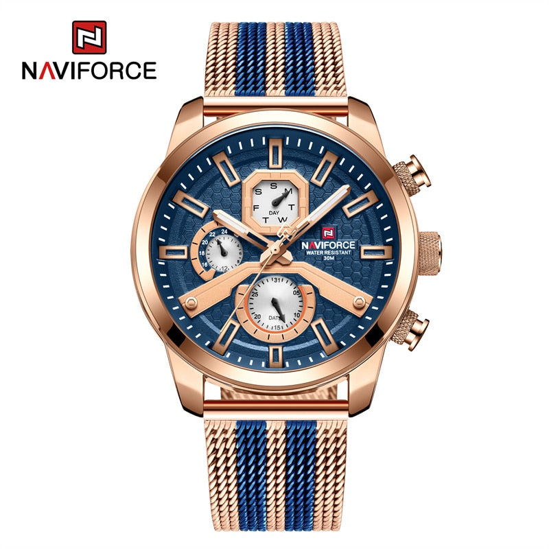 NAVIFORCE  Watches Top Brand Luxury Casual Quartz Watch  Waterproof Clock Luminous