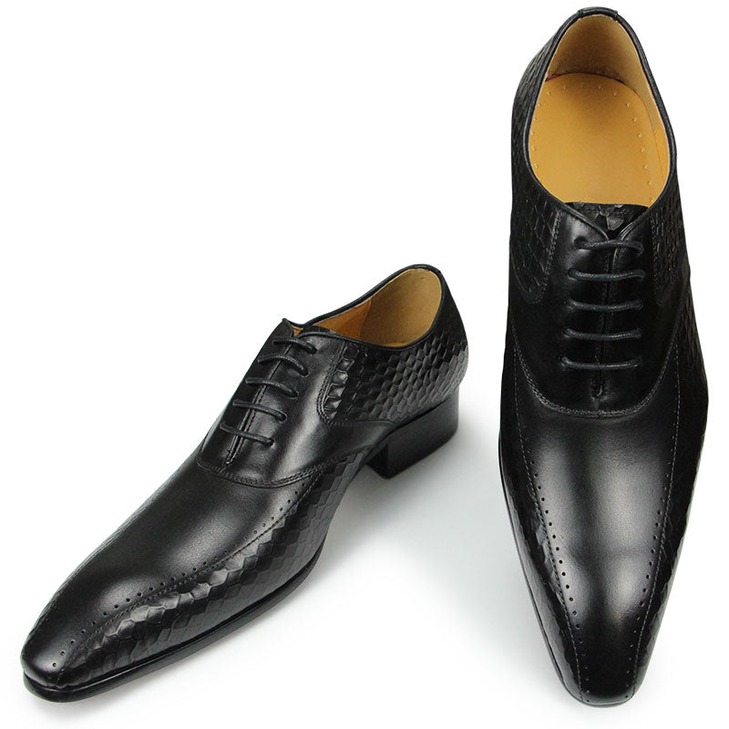 Dress Shoes for Men‘s Leather Casual Social Oxfords Model Classic Office