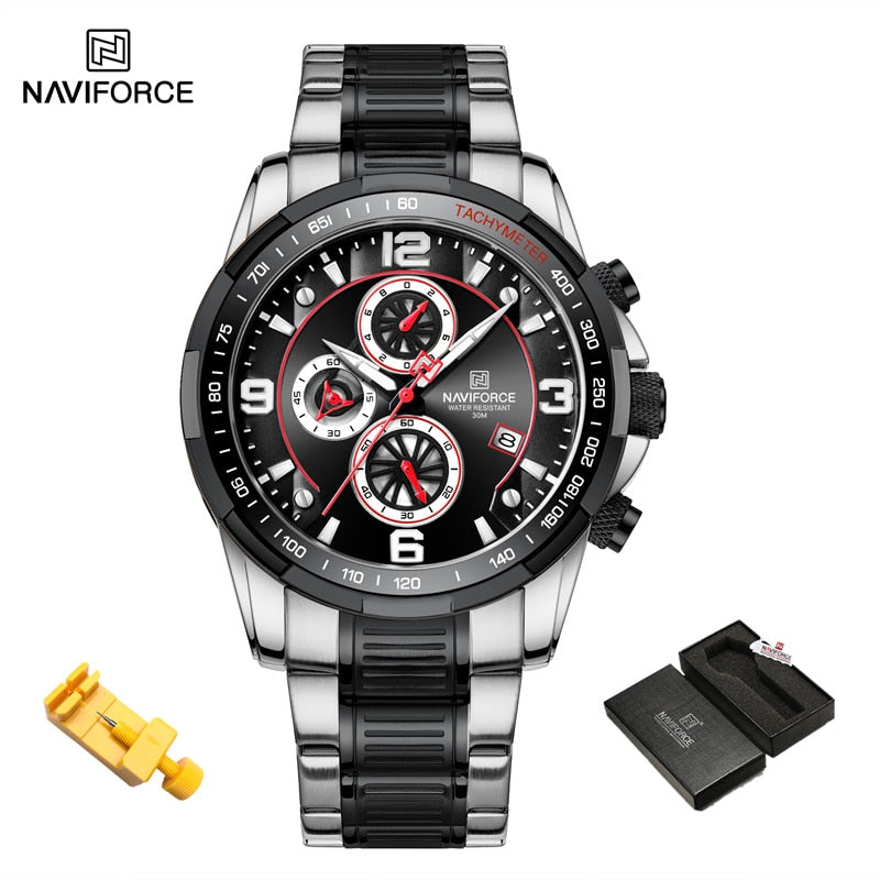 NAVIFORCE Temperament  Luxury   Multifunction Luminous Quartz