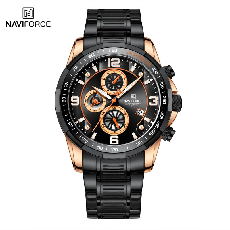 NAVIFORCE Temperament  Luxury   Multifunction Luminous Quartz