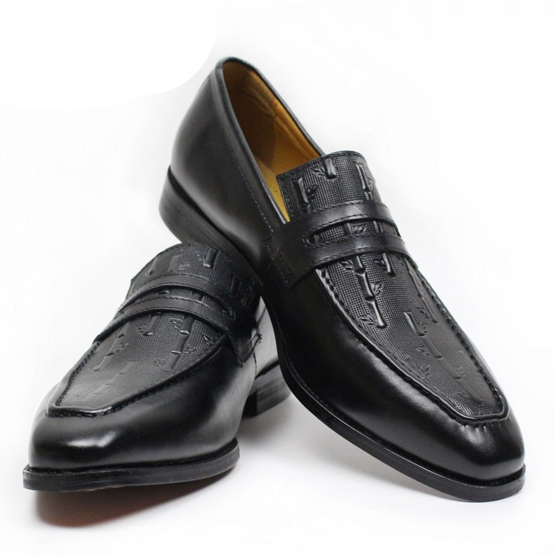 ParGrace Loafers  Genuine Leather Slip on Wedding Business