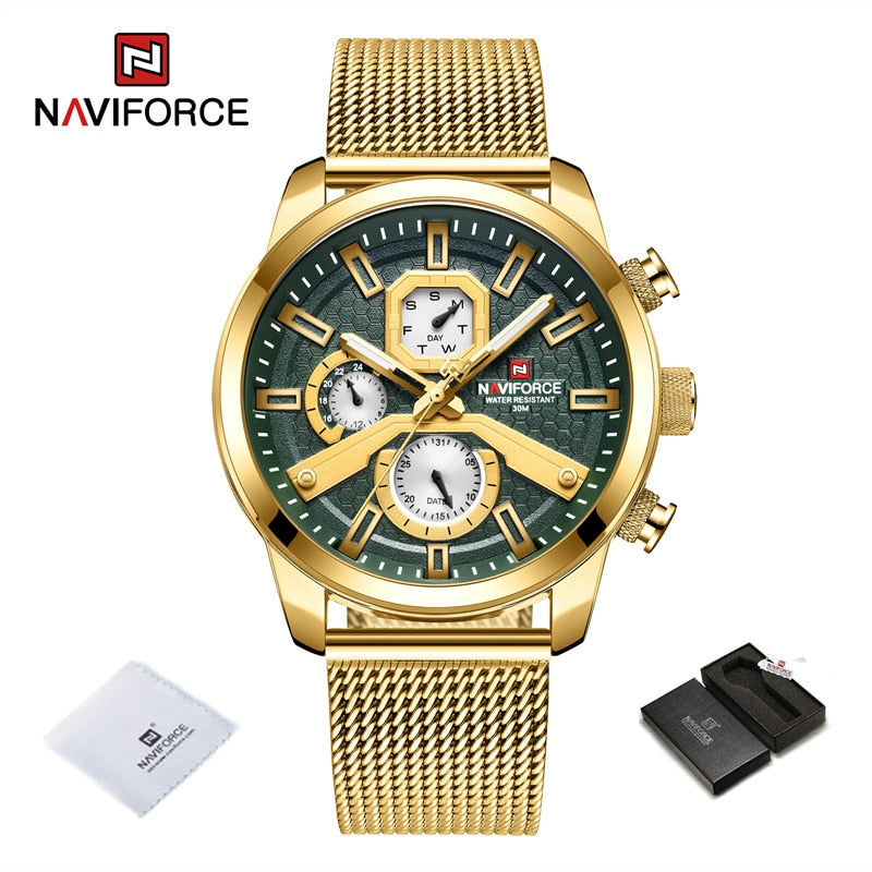 NAVIFORCE  Watches Top Brand Luxury Casual Quartz Watch  Waterproof Clock Luminous