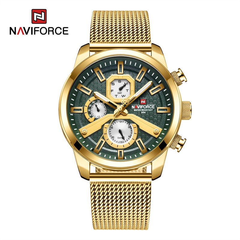 NAVIFORCE  Watches Top Brand Luxury Casual Quartz Watch  Waterproof Clock Luminous