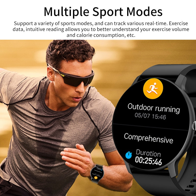 Smart Watch Full Touch Screen Sport Fitness  IP67 Waterproof Bluetooth For Android IOS