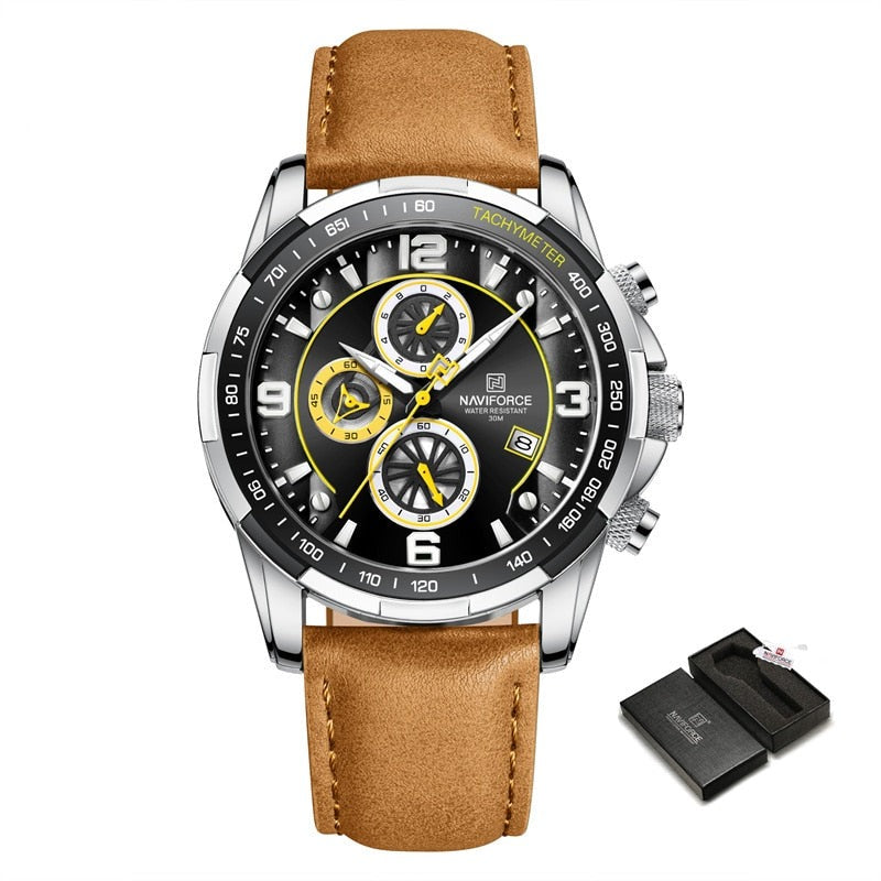 NAVIFORCE Watch For Men Multifunction Sport Waterproof  Quartz